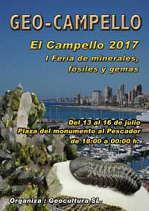Federación Española de Mineralogía. Carteles antiguos de ferias y eventos
